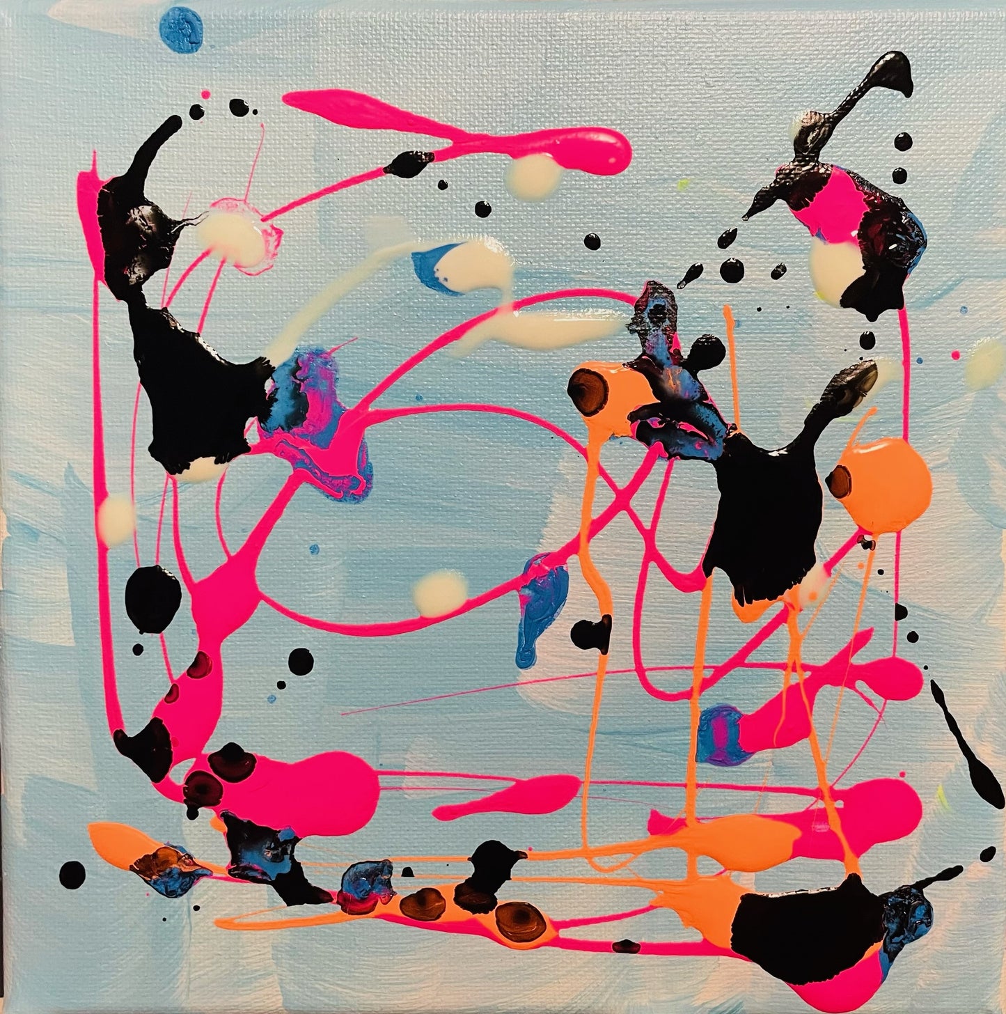 ABSTRACT | 8x8 | COMPOSITION IN ORANGE