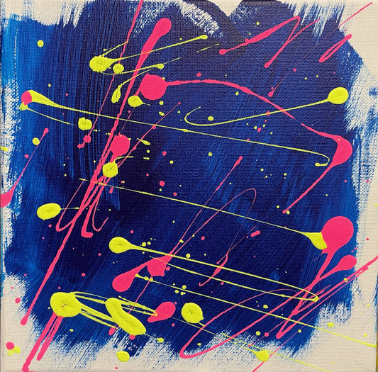 ABSTRACT | 8x8 | COMPOSITION IN BLUE