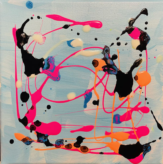 ABSTRACT | 8x8 | COMPOSITION IN ORANGE