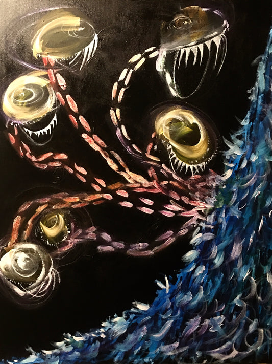 THE ODYSSEY | 24x30 | SCYLLA OR LADIES OF "THE VIEW"